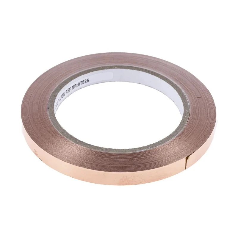 RS PRO Conductive Metallic Tape Copper Foil 10mm X 33m Temperature Resistant up to 155°C 176-7500