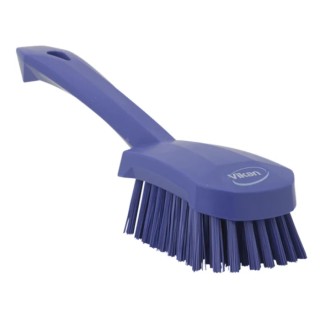 Vikan Hard Bristle Purple Scrubbing Brush 36 mm Bristle Length Polyester Material 41928