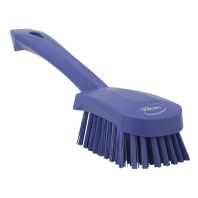 Vikan Hard Bristle Purple Scrubbing Brush 36 mm Bristle Length Polyester Material 41928
