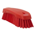 Vikan Hard Bristle Red Scrubbing Brush, Polyester Bristle, 36 mm Bristle Length, Hand Brush 38904