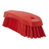 Vikan Hard Bristle Red Scrubbing Brush, Polyester Bristle, 36 mm Bristle Length, Hand Brush 38904