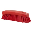 Vikan Hard Bristle Red Scrubbing Brush, Polyester Bristle, 36 mm Bristle Length, Hand Brush 38904