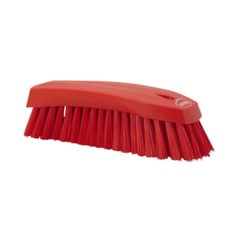 Vikan Hard Bristle Red Scrubbing Brush, Polyester Bristle, 36 mm Bristle Length, Hand Brush 38904