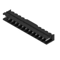 Weidmüller SL Series Pluggable Terminal Block, 13-Contact, 5.08 mm Pitch, 1 Row, Black Copper Magnesium Alloy 1780060000