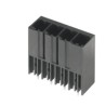Weidmüller SV Series PCB Connector 6-Contact 7.62 mm Pitch 1 Row Male Straight Solder Connection Black 1930640000