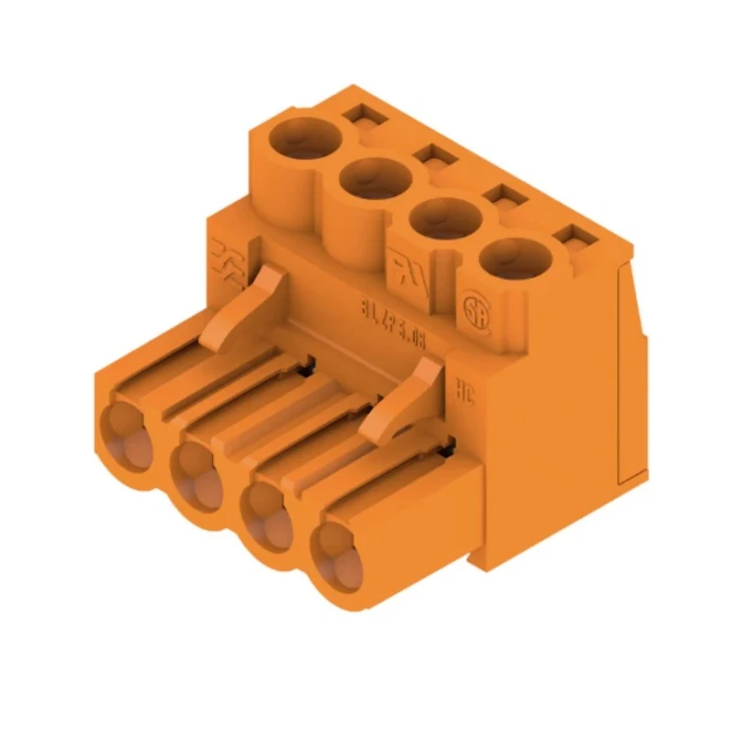 Weidmüller BL Series Pluggable Terminal Block, 4-Contact, 5.08 mm Pitch, 1 Row, 20A, 400V, Right Angle, Screw 1943600000