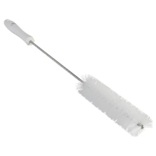 Vikan White Bottle Brush with 17mm Polyester Bristle Length, 40mm Brush Diameter, and 510mm Overall Length 53785