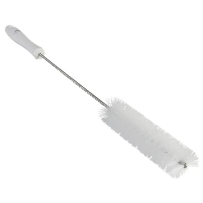 Vikan White Bottle Brush with 17mm Polyester Bristle Length, 40mm Brush Diameter, and 510mm Overall Length 53785