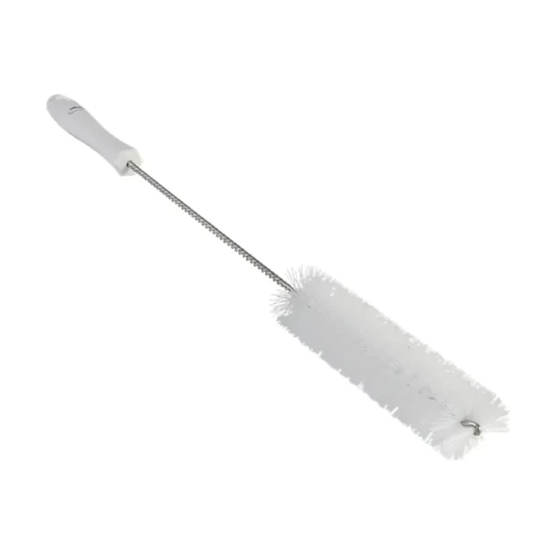 Vikan White Bottle Brush with 17mm Polyester Bristle Length, 40mm Brush Diameter, and 510mm Overall Length 53785