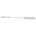 Vikan White Bottle Brush with 17mm Polyester Bristle Length, 40mm Brush Diameter, and 510mm Overall Length 53785
