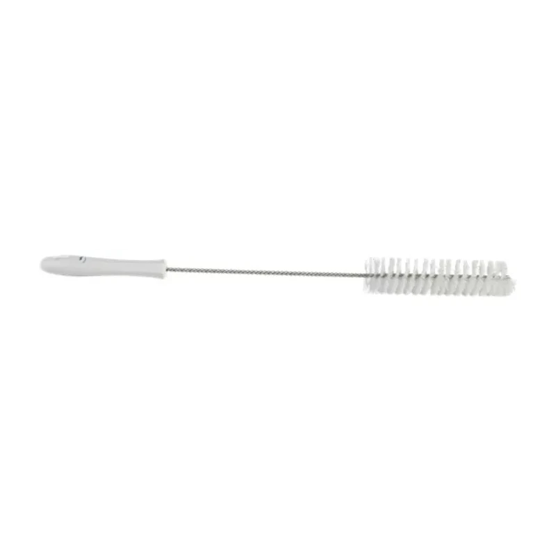 Vikan White Bottle Brush with 17mm Polyester Bristle Length, 40mm Brush Diameter, and 510mm Overall Length 53785