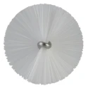 Vikan White Bottle Brush with 17mm Polyester Bristle Length, 40mm Brush Diameter, and 510mm Overall Length 53785