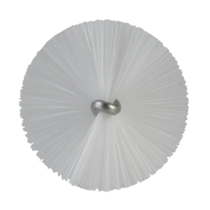 Vikan White Bottle Brush with 17mm Polyester Bristle Length, 40mm Brush Diameter, and 510mm Overall Length 53785