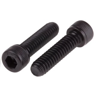 RS PRO Black Steel Hex Socket Cap Screw, Hex, 1/4 in Threaded Diameter x 1 in Length 8.8 Grade 292-108