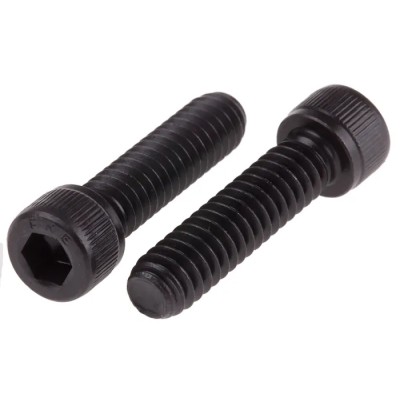 RS PRO Black Steel Hex Socket Cap Screw, Hex, 1/4 in Threaded Diameter x 1 in Length 8.8 Grade 292-108