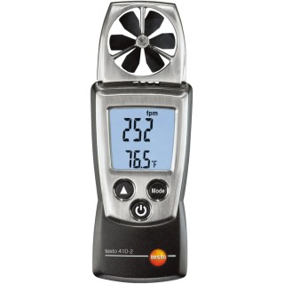 Testo Handheld Rotary Vane Anemometer Measures Humidity Air Velocity Temperature 20 m/s Model 0560 4102