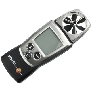 Testo Rotary Vane Anemometer, Measures Temperature and Air Velocity, 20 m/s, Battery Powered 0560 4101
