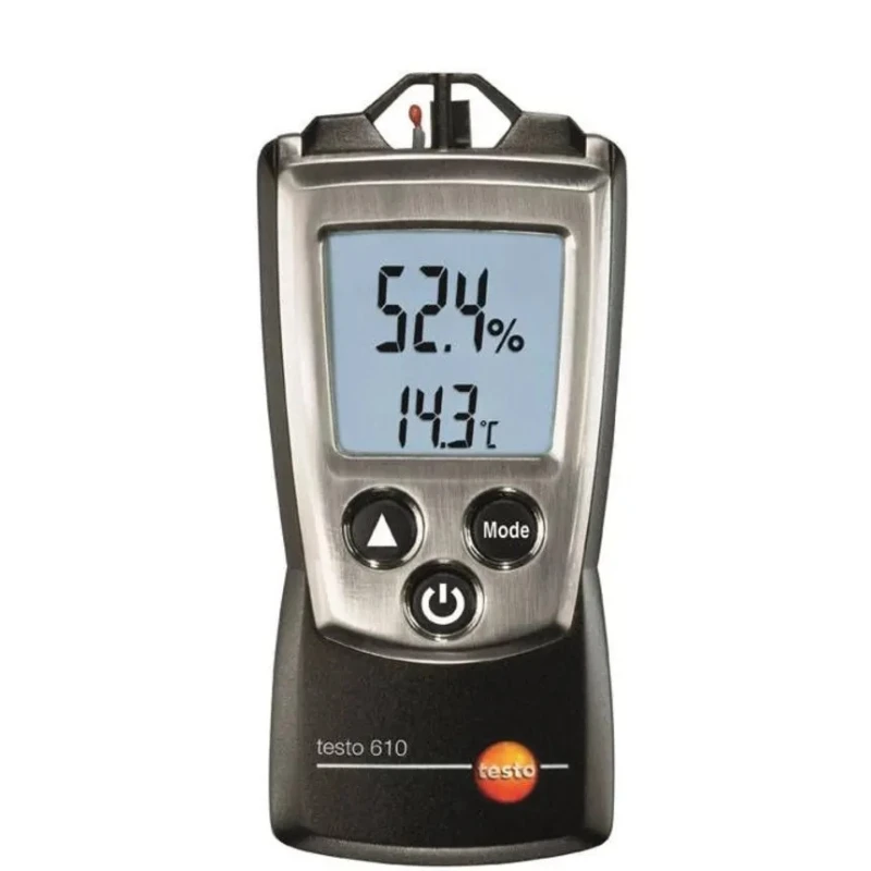 Testo Digital Thermo-Hygrometer with Hold Function, ±0.5°C / ±2.5 %RH Accuracy, Battery Powered AAA, Portable 0560 0610