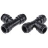 JG Speedfit Plastic Pipe Fitting 90° Push-in Equal Tee PM0215E