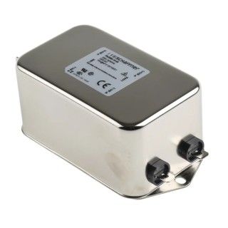 Schaffner 1-Phase Chassis Mount EMI Filter 16A 250V AC/DC 0Hz-400Hz Fast-On Termination FN2090