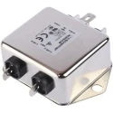 Schaffner Chassis Mount EMI Filter 6 A 250V ac/dc 400Hz Fast-On 1 Phase FN2030