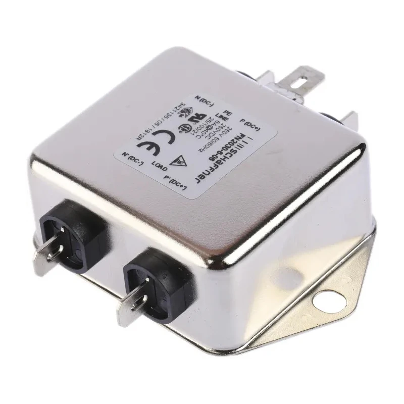 Schaffner Chassis Mount EMI Filter 6 A 250V ac/dc 400Hz Fast-On 1 Phase FN2030