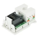MK Electric Logic Plus Series RJ45 Connector Female Surface Mount Cat5e Straight 1 Port 1 Way 