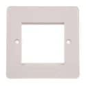MK Electric Logic Plus Series Flush Mount RJ45 Front Plate White 50mm 