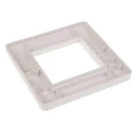 MK Electric Logic Plus Series Flush Mount RJ45 Front Plate White 50mm 