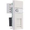 MK Electric Logic Plus Series RJ45 Connector Female Surface Mount Cat5e Straight 1 Port 1 Way
