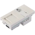 MK Electric Logic Plus Series RJ45 Connector Female Surface Mount Cat5e Straight 1 Port 1 Way 