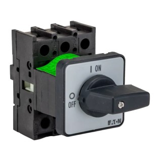 Eaton 3-Pole Flush Isolator Switch IP65, 32A, 15 kW, Screw Terminals, Black Handle, P1 Series 