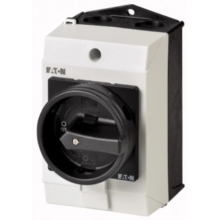 Eaton 3-Pole Surface Mount Isolator Switch, IP65, 20A, 5.5 kW, Screw Terminal, Series T0-2, Model 