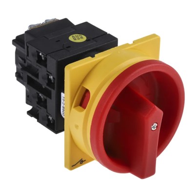 Eaton 3-Pole Flush Isolator Switch 20A 5.5 kW IP65 Red Handle T0-2 Series 