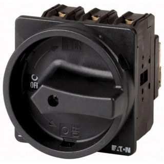 Eaton 3-Pole Flush Isolator Switch IP65 Rated, 63A, 30 kW, Black Handle, Series P3 