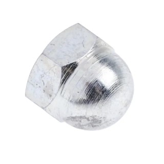 RS PRO Bright Zinc Stainless Steel Dome Nut DIN 1587 Metric M4, Grade A4, 8mm Height 293-066