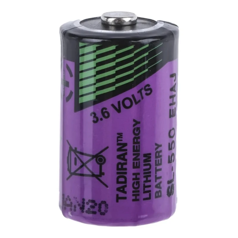 Tadiran Lithium Thionyl Chloride 3.6 V 1/2 AA Battery 900 mAh Diameter 14.7 mm SL-550/S