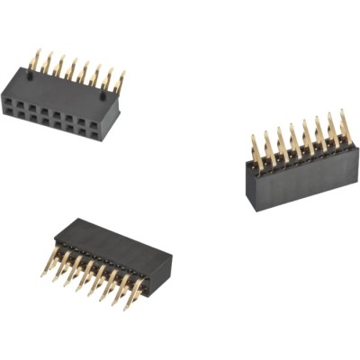 Wurth Elektronik Right Angle Through Hole PCB Socket, 16-Contact, 2 Row, 2.54 mm Pitch Surface Mount 610110249221