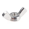 RS PRO Wingnut M4 Thread 18 mm Wing Length Bright Zinc Stainless Steel 293-117