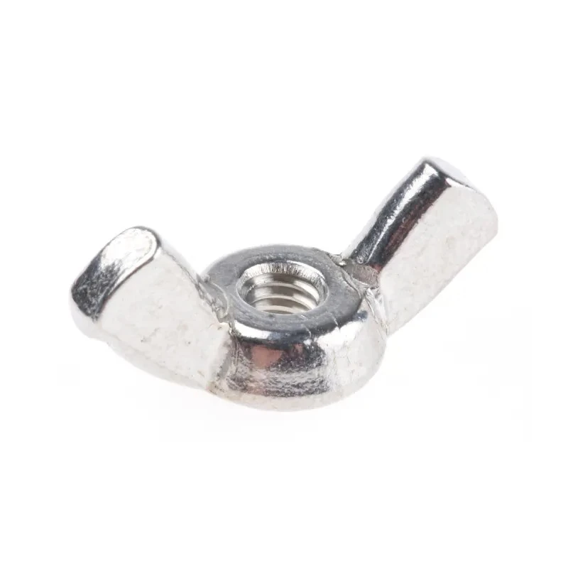 RS PRO Wingnut M4 Thread 18 mm Wing Length Bright Zinc Stainless Steel 293-117
