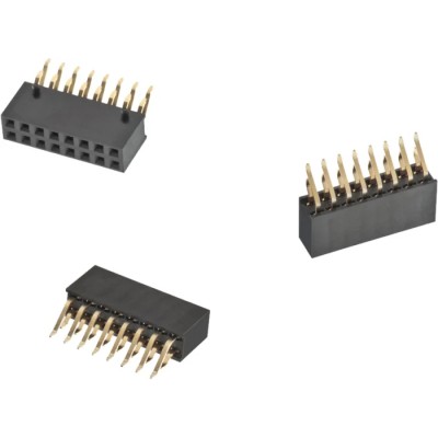 Wurth Elektronik WR-PHD Series Right Angle Through Hole PCB Socket 16-Contact 2 Row 2.54 mm Pitch Surface Mount 610106249221