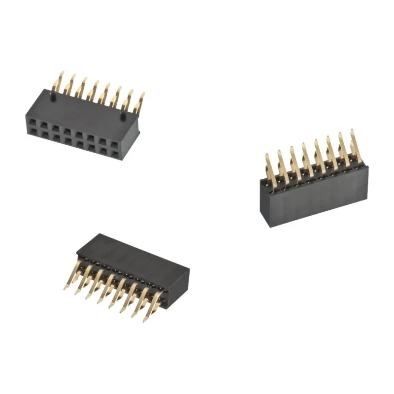 Wurth Elektronik WR-PHD Series Right Angle Through Hole PCB Socket 16-Contact 2 Row 2.54 mm Pitch Surface Mount 610106249221