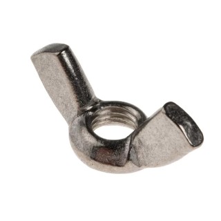RS PRO 36 mm Bright Zinc Stainless Steel Wingnut, M8 293-145