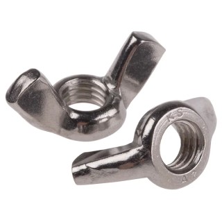 RS PRO Stainless Steel Wingnut Bright Zinc Finish M10 Thread 293-151