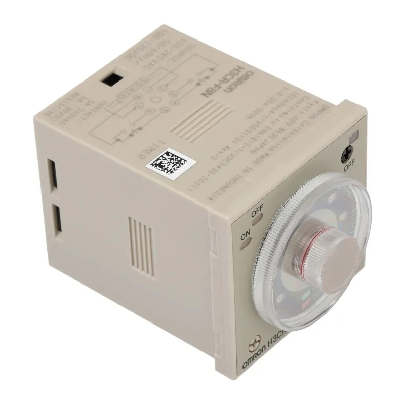Omron Multifunction DIN Rail Timer Relay DPDT Contact 100 to 48 V DC 100-240 V AC 0.05 s to 30 h H3CR
