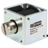 RS PRO Pull Action DC Linear Solenoid 12V 42.5mm Length 40.9mm Width 40.9mm Depth 26mm Stroke 177-0135