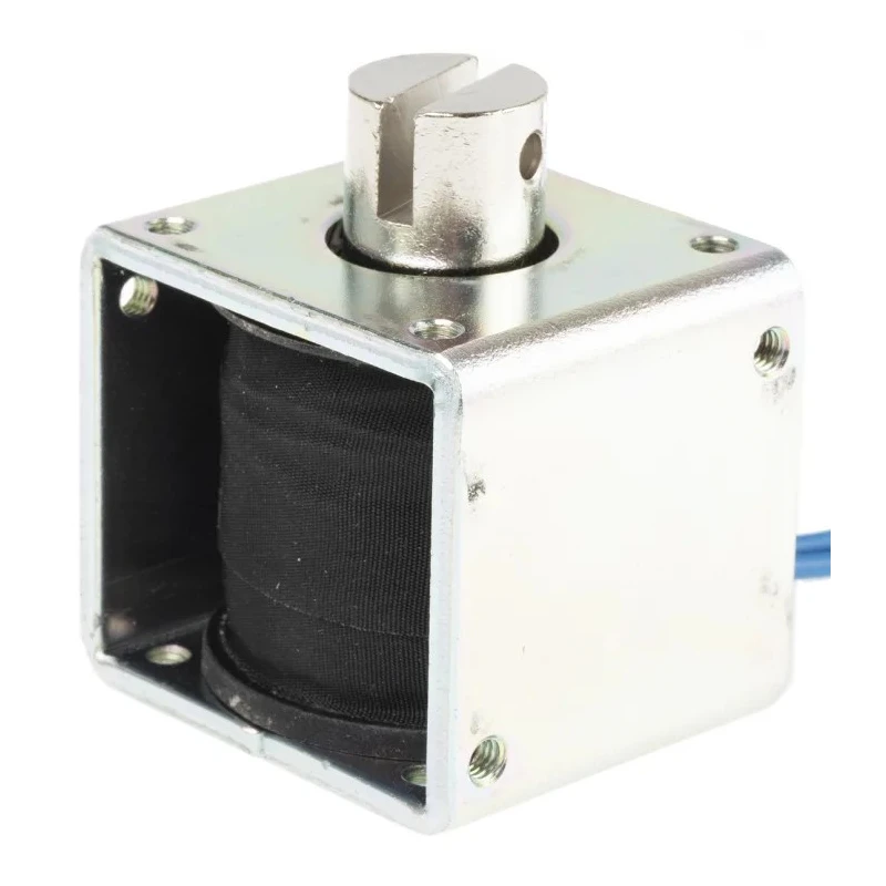 RS PRO Pull Action DC D-Frame Linear Solenoid 42.5 mm Length 40.9 mm Width 40.9 mm Depth 14W Continuous Power 177-0136
