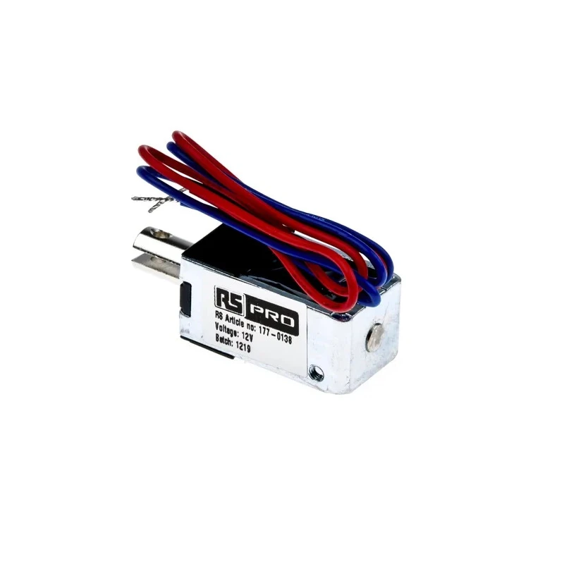 RS PRO Linear Solenoid Pull Type 12V 30W Maximum Stroke 7mm 177-0138