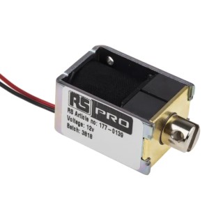 RS PRO Linear Solenoid Pull Type 12V 40W 10mm Stroke 177-0139