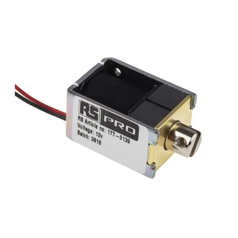 RS PRO Linear Solenoid Pull Type 12V 40W 10mm Stroke 177-0139